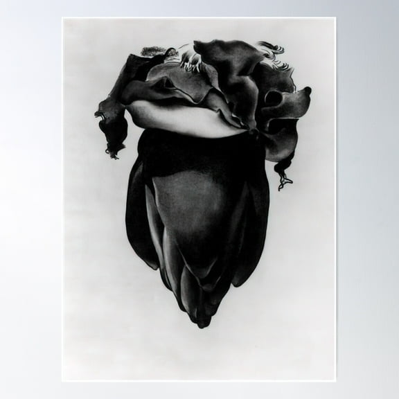 Georgia O'Keeffe - Banana Flower Poster Wall Art, Modern Wall Decor For Living Room Bedroom, 8x12 UNFRAMED
