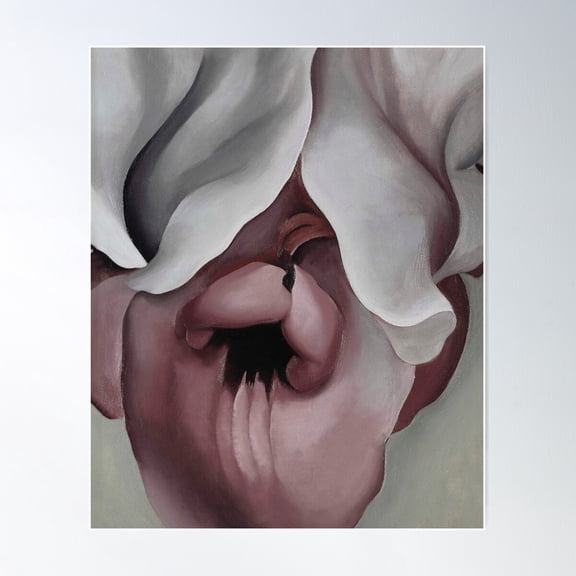 Georgia O'Keeffe Black Iris Poster Wall Art, Modern Wall Decor For Living Room Bedroom, 24x36 UNFRAMED