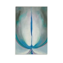 Georgia O Keeffe Blue Canvas Printing Famous Paintings, Wall Art Posters, Decorative Hanging Pictures Wall Art Poster Scroll Canvas Painting Picture Living Room Decor Home 16x24inch(40x60cm)
