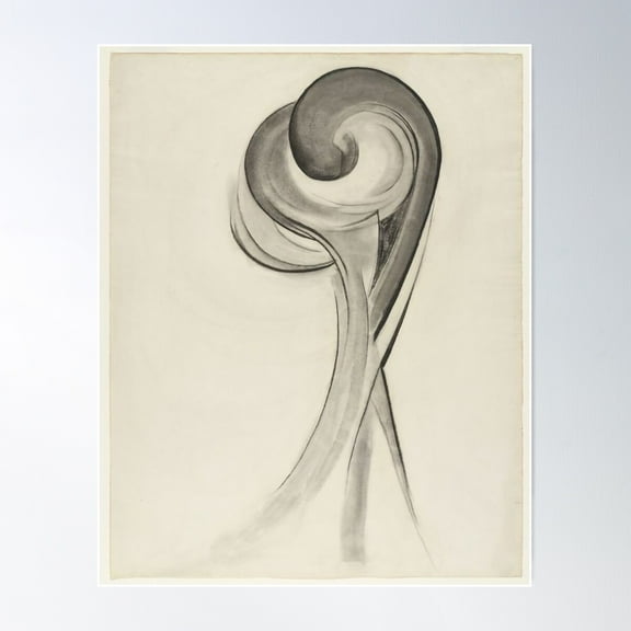 Georgia O'Keeffe Drawing Xii No. 12 Special Poster Wall Art, Modern Wall Decor For Living Room Bedroom, 8x12 UNFRAMED