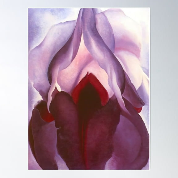 Georgia O'Keeffe - Flower Of Life Ii Poster Wall Art, Modern Wall Decor For Living Room Bedroom, 16x24 UNFRAMED