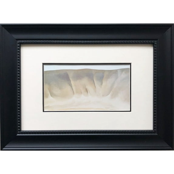 Georgia O'Keeffe "Grey Wash Forms" Custom Framed Art Print Generic