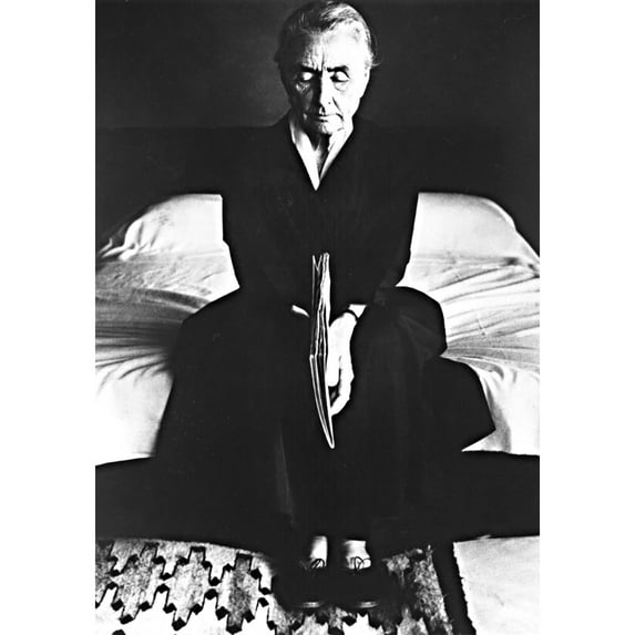 Georgia O'Keeffe In Her Home At Ghost Ranch History (18 x 24)