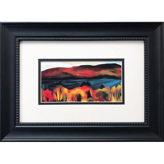Georgia O'Keeffe "Lake George Autumn" Custom Framed Art Generic