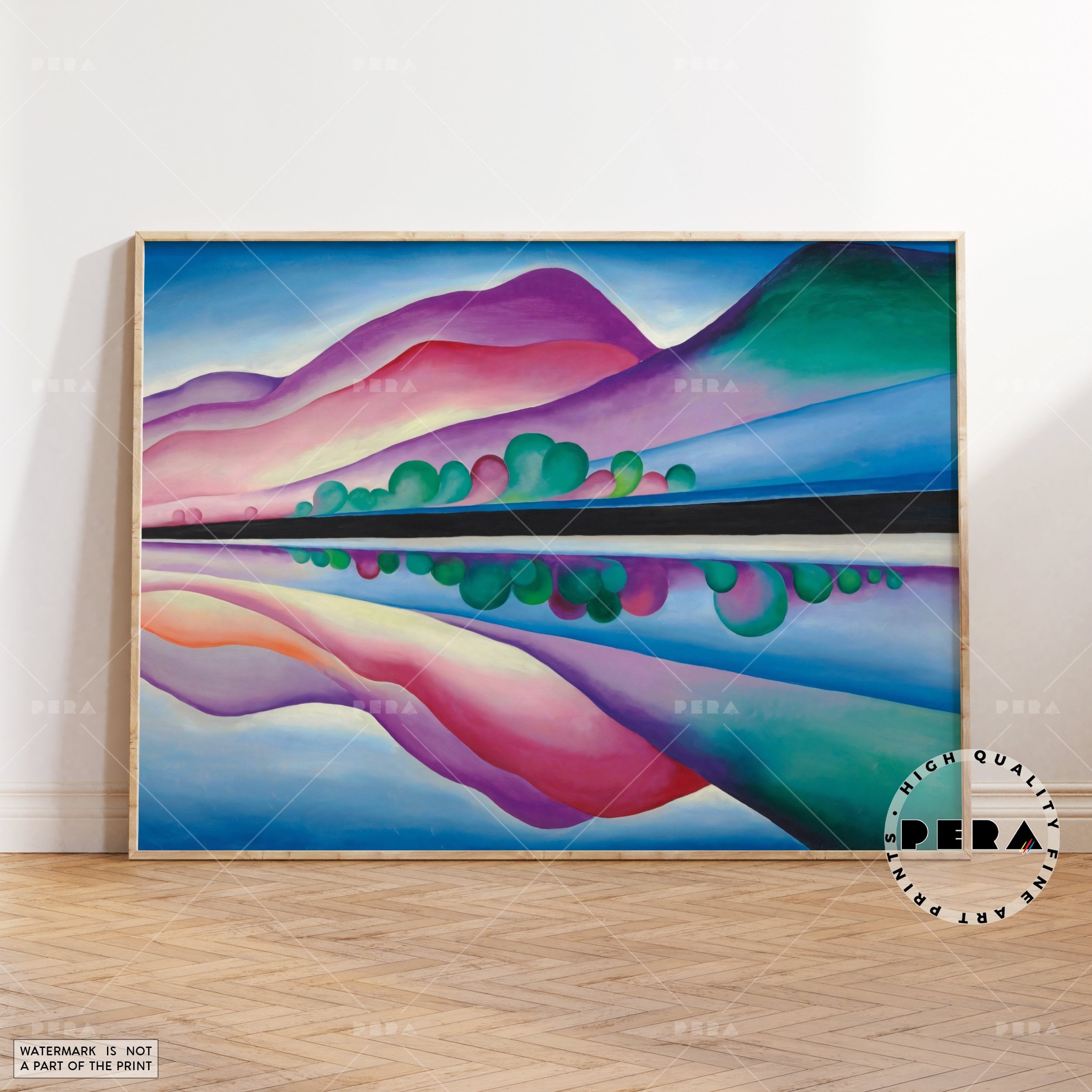 Georgia O'Keeffe, Lake George Reflection 1921, Famous Art, O