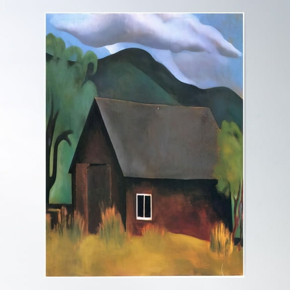 Georgia O'Keeffe - My Shanty, Lake George Poster Wall Art, Modern Wall Decor For Living Room Bedroom, 8x12 UNFRAMED