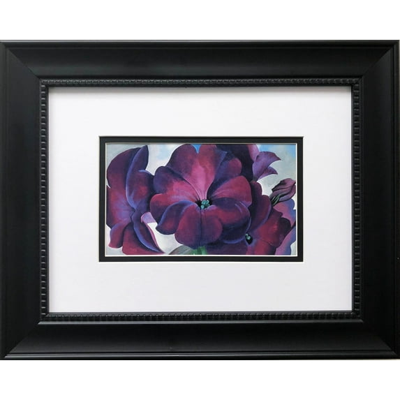 Georgia O'Keeffe "Petunias" Art Print Custom Framed Generic