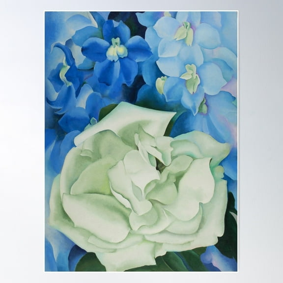 Georgia O'Keeffe Poster Wall Art, Modern Wall Decor For Living Room Bedroom, 8x12 UNFRAMED