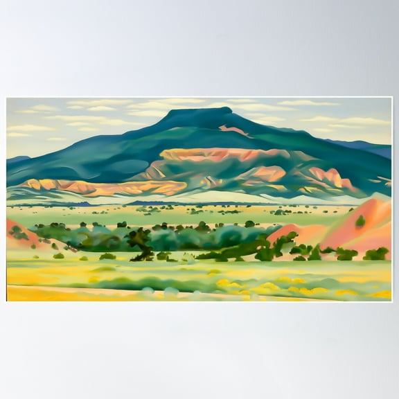 Georgia O'Keeffe Poster Wall Art, Modern Wall Decor For Living Room Bedroom, 8x12 UNFRAMED