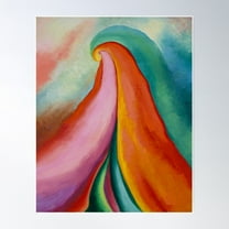Georgia O'Keeffe Series I No 4 , Georgia O’Keeffe Abstraction Poster Wall Art, Modern Wall Decor For Living Room Bedroom, 8x12 UNFRAMED