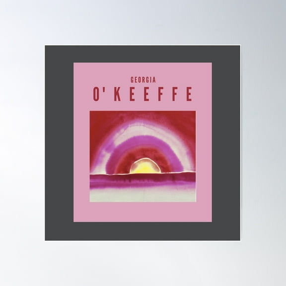 Georgia O'Keeffe, Sunrise, 1916, Watercolor On Paper Poster Wall Art, Modern Wall Decor For Living Room Bedroom, 12x18 UNFRAMED