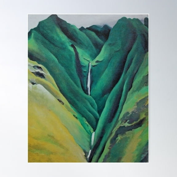 Georgia O'Keeffe The Mountains Print Poster Wall Art, Modern Wall Decor For Living Room Bedroom, 16x24 UNFRAMED