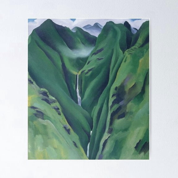 Georgia O'Keeffe Waterfall Poster, Poster Only