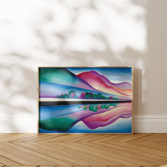 Georgia Okeeffe Lake George Reflection Classic Wall Art Unframed Paper Print