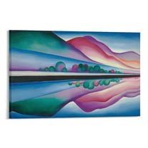 Georgia Okeeffe Poster Lake George Reflection Artworks Picture Print Poster Wall Art Painting Canvas Gift Decor Home Posters Decorative 24x36inch(60x90cm)
