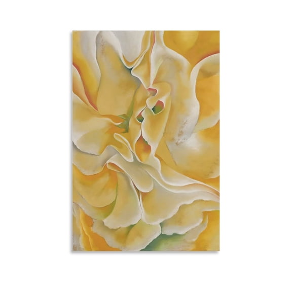 Georgia Okeeffe Poster Yellow Sweet Artworks Picture Print Poster Wall Art Painting Canvas Gift Decor Home Posters Decorative 24x36inch(60x90cm)