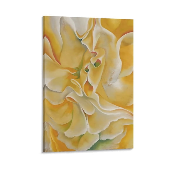 Georgia Okeeffe Poster Yellow Sweet Artworks Picture Print Poster Wall Art Painting Canvas Gift Decor Home Posters Decorative 24x36inch(60x90cm)