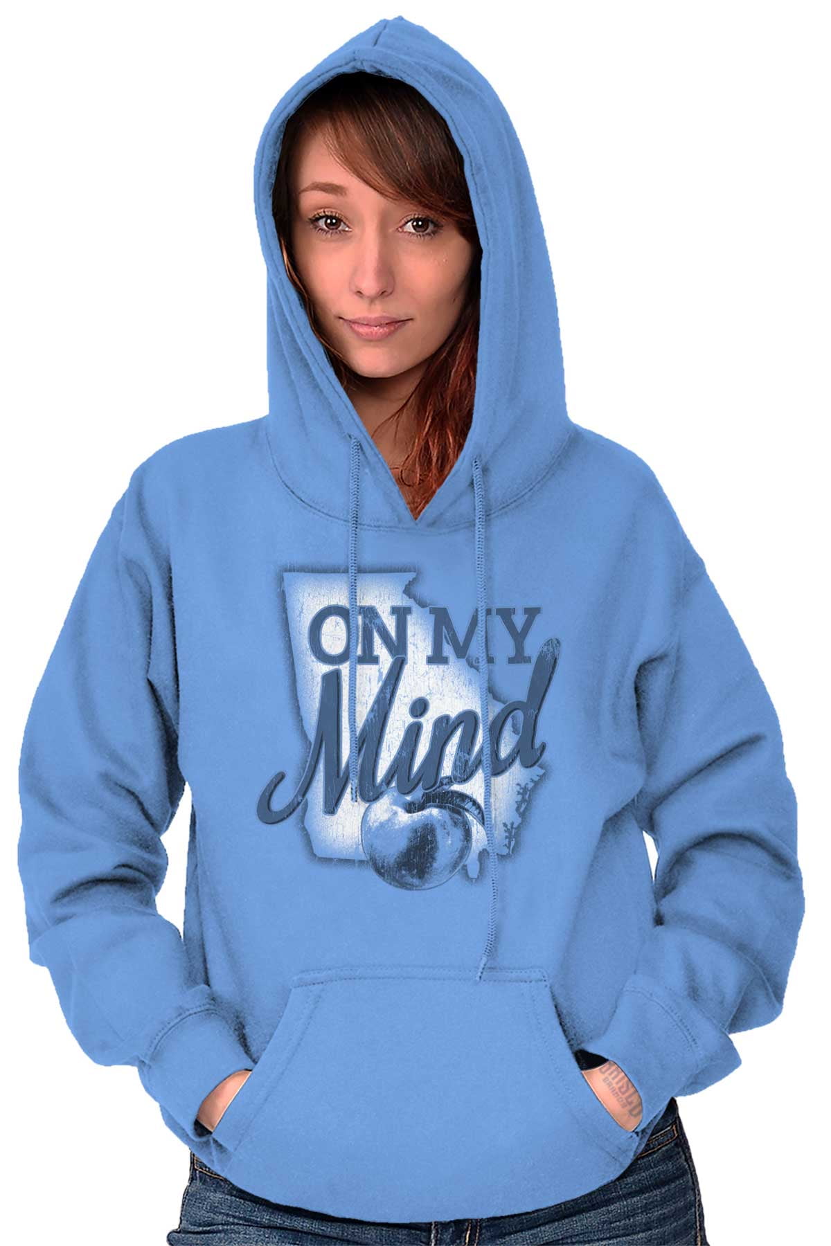 Georgia On My Mind GA Southern Belle Women Plus Size Hoodie Brisco ...