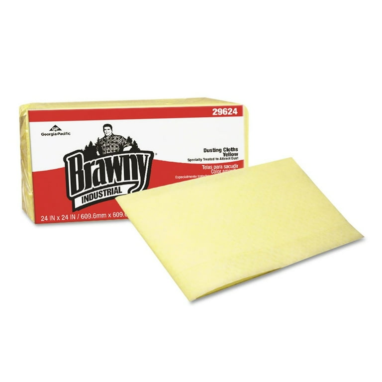 Dusting Cloths, Quarterfold, 24 x 24, Unscented, Yellow, 50/Pack, 4 Packs/Carton Dusting Cloths, Quarterfold, 24 x 24, Unscented, Yellow, 50/Pack, 4 Packs/Carton