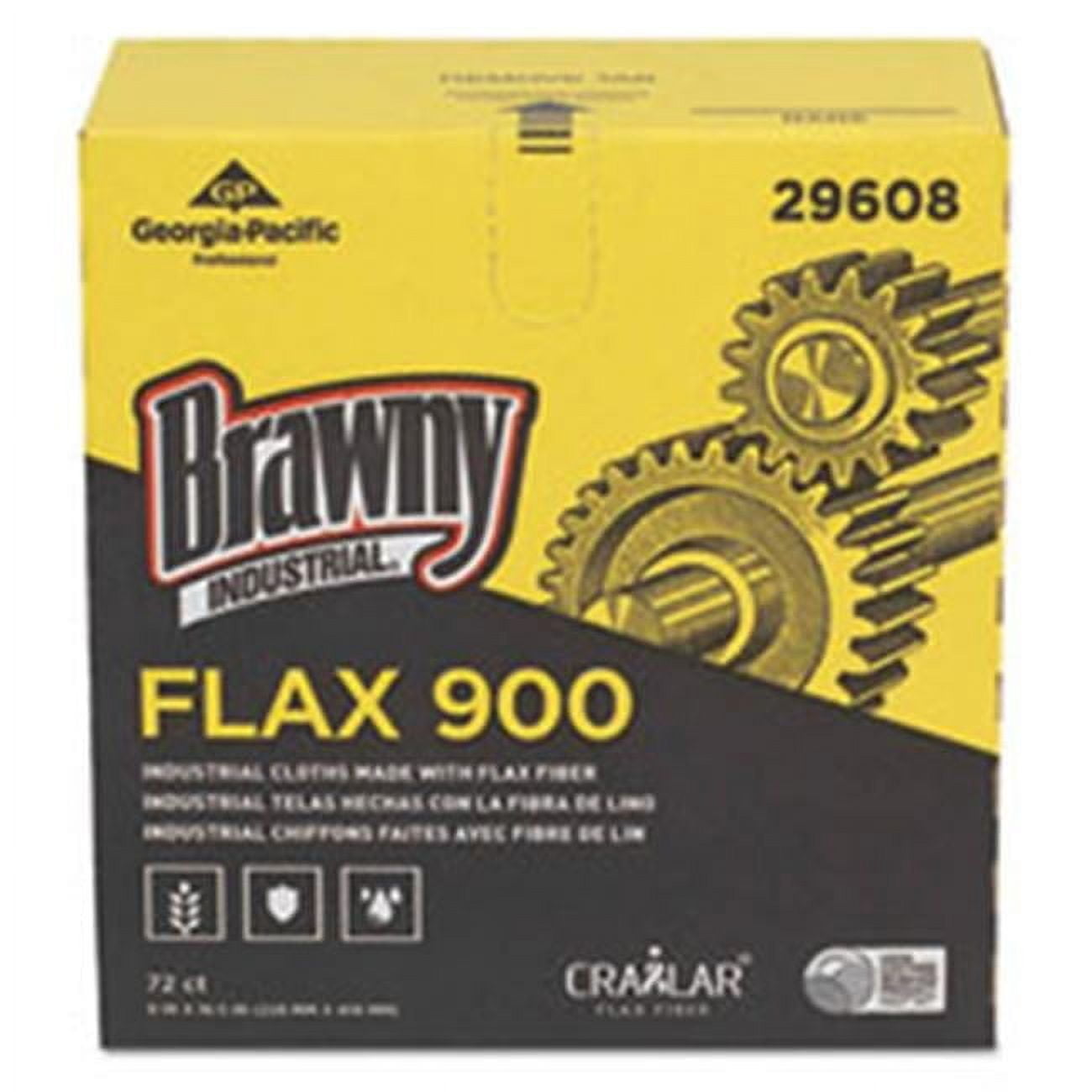 Georgia Pacific  9 x 16.5 in. Flax 900 Heavy Duty Cloths, White, 72 per Box, 10 Box per Case