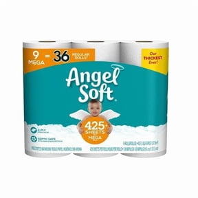 Georgia-Pacific Angel Toilet Paper, White - Pack of 4
