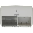 thumbnail image 1 of Georgia- Pacific Compact�� 2-Roll Side-By-Side Coreless High-Capacity Toilet Paper Dispenser by GP Pro (Georgia-Pacific), White, 1 Dispenser, 1 of 8