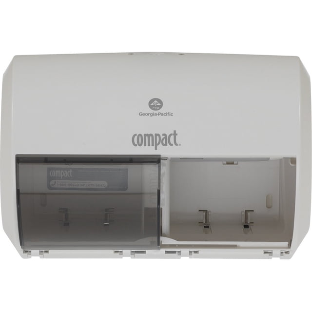 Pacific Compact 2Roll SideBySide Coreless HighCapacity Toilet Paper Dispenser by GP