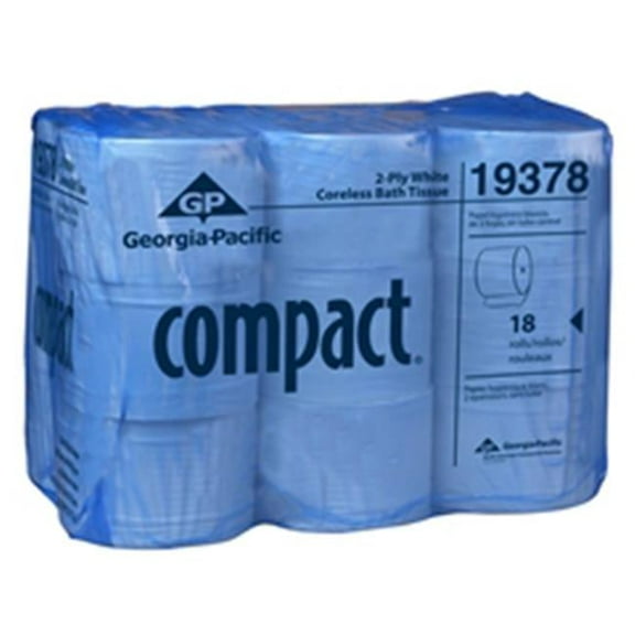 Georgia-Pacific Compact Coreless High Capacity 2-Ply Bathroom Tissue - White