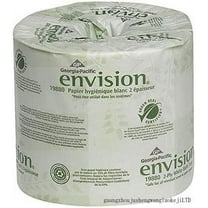 Georgia Pacific Envision 2-Ply Embossed Toilet Paper, 19880/01, 550 Sheets Per Roll, Case Of 80 Rolls, White