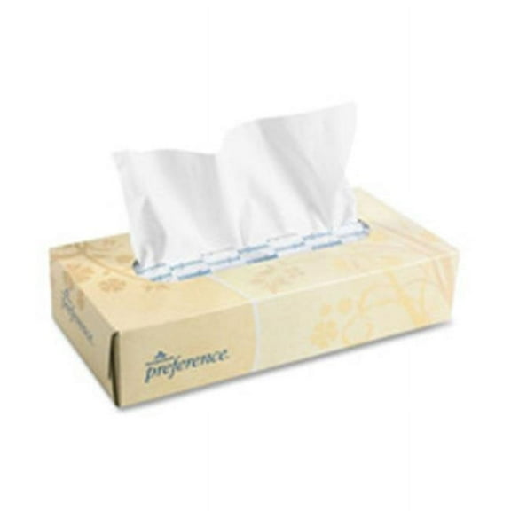 Georgia-Pacific  Facial Tissue, Flat Box, 2 Ply, 100 SH-BX, White