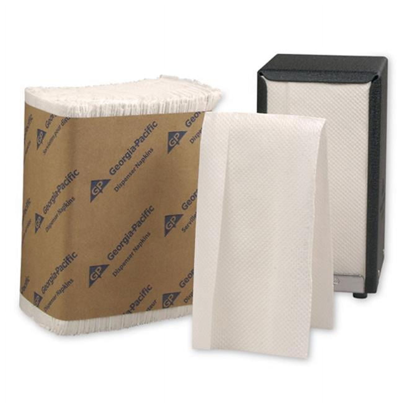 Georgia-Pacific GPC 332-01 HyNap Tall Fold Dispenser Napkin 1-Ply - White