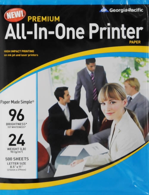 Premium Inkjet & Laser Paper, 8.5" x 11", 500 sheets