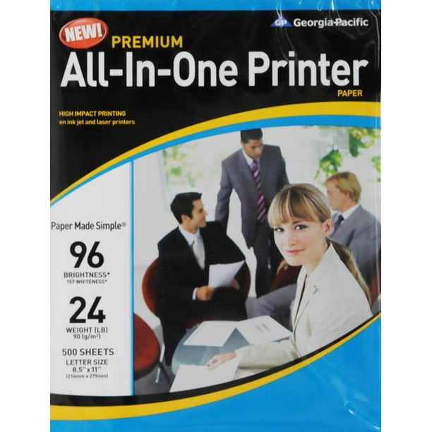 Premium Inkjet & Laser Paper, 8.5" x 11", 500 sheets