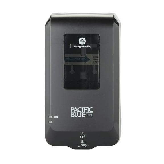 6.54 in. x 11.72 in. x 4 in. 1000 mL Pacific Blue Ultra Automated Touchless Soap/Sanitizer Dispenser - Black (1/Carton)