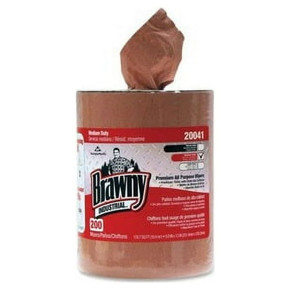 Georgia Pacific Professional All-Purpose Medium-Duty Wiper Refill, 10 x 13, Orange, 200/Roll, 2 Rolls/Carton -GPC20041