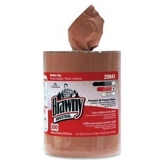 Georgia Pacific Professional All-Purpose Medium-Duty Wiper Refill, 10 x 13, Orange, 200/Roll, 2 Rolls/Carton -GPC20041