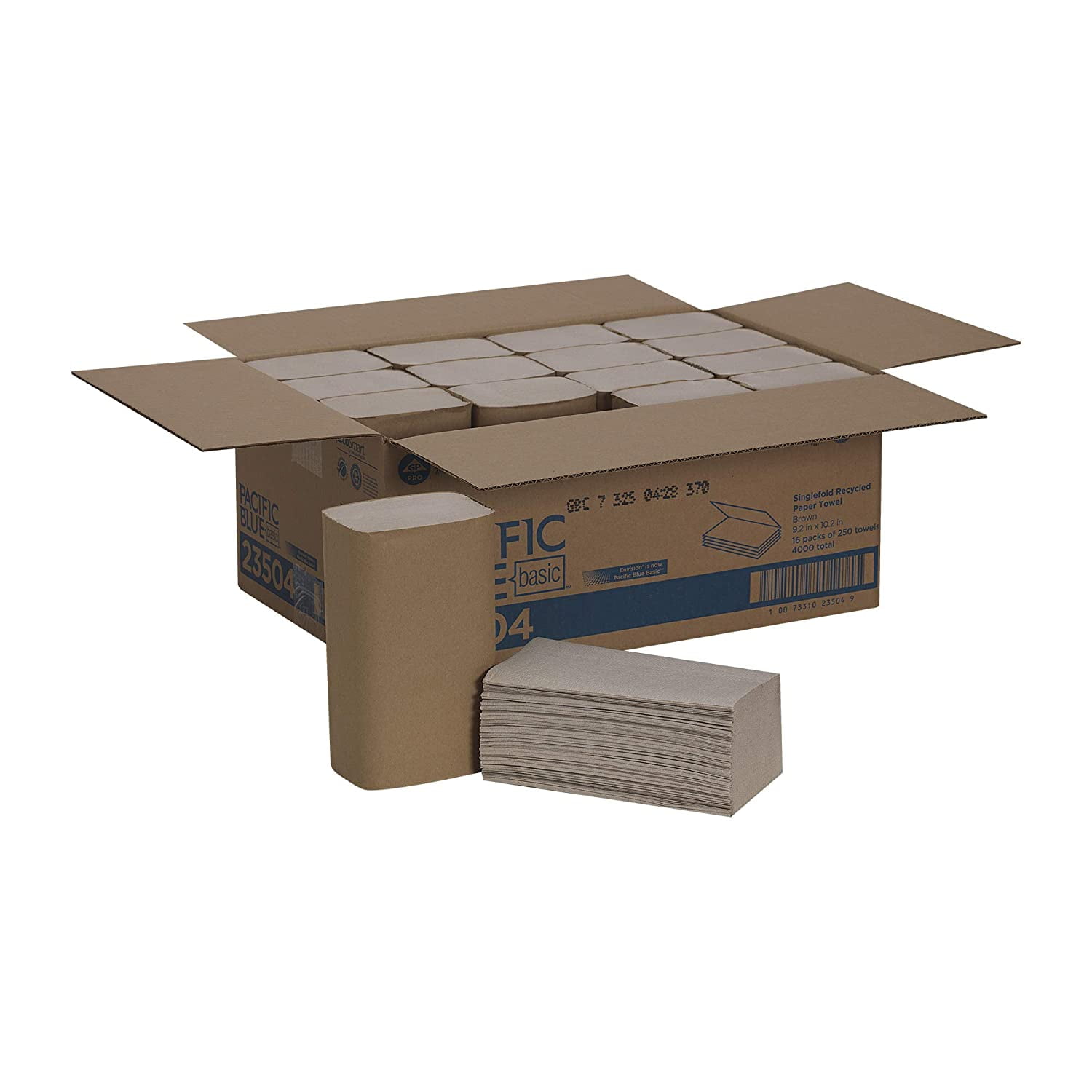 Georgia Pacific Professional Commercial Folded Brown Paper Towel, 250 Sheets, 16 Pack