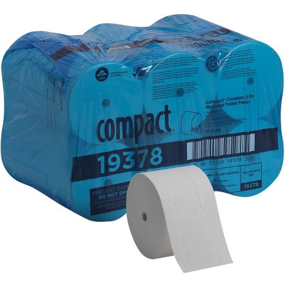 Georgia Pacific Professional Coreless Bath Tissue, Septic Safe, 2-Ply, White, 1,500 Sheets/Roll, 18 Rolls/Carton, Each