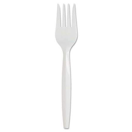 Georgia Pacific Professional Dixie SmartStock Plastic Cutlery Refill, 5.8in, Fork, White, 40/Pack, 24 Packs/Case -DXESSF21P