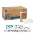thumbnail image 1 of Pacific Blue Basic® 1-Ply Recycled Multifold Paper Towels by GP PRO (Georgia-Pacific), White, 4,000 Towels Per Case, 1 of 11