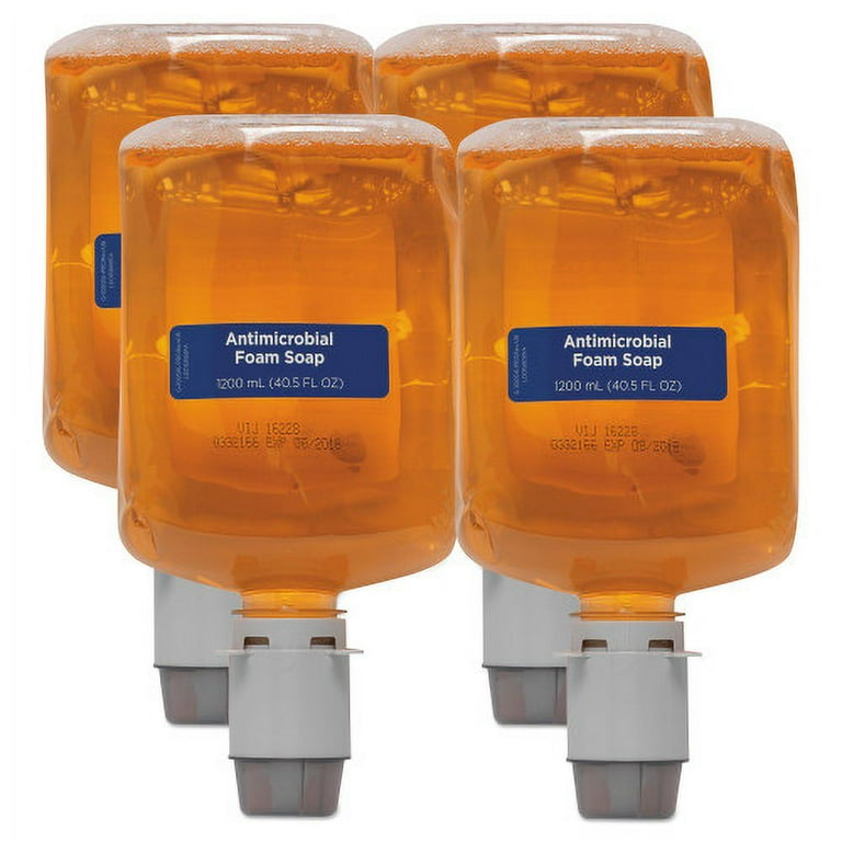 Pacific Blue Ultra Foam Soap Manual Dispenser Refill, Antimicrobial, Pacific Citrus, 1,200 mL, 4/Carton Pacific Blue Ultra Foam Soap Manual Dispenser Refill, Antimicrobial, Pacific Citrus, 1,200 mL, 4/Carton
