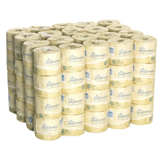 Georgia Pacific Professional Preference 2-Ply Embossed Toilet Paper, 18280/01, 80 Rolls per Case