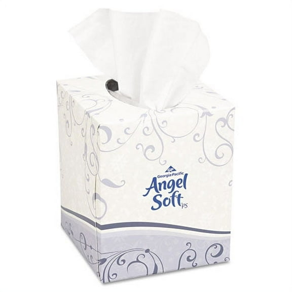 Georgia Pacific Professional Premium Facial Tissue, 2-Ply, White, Cube Box, 96 Sheets/Box (46580BX) - 2 Pack