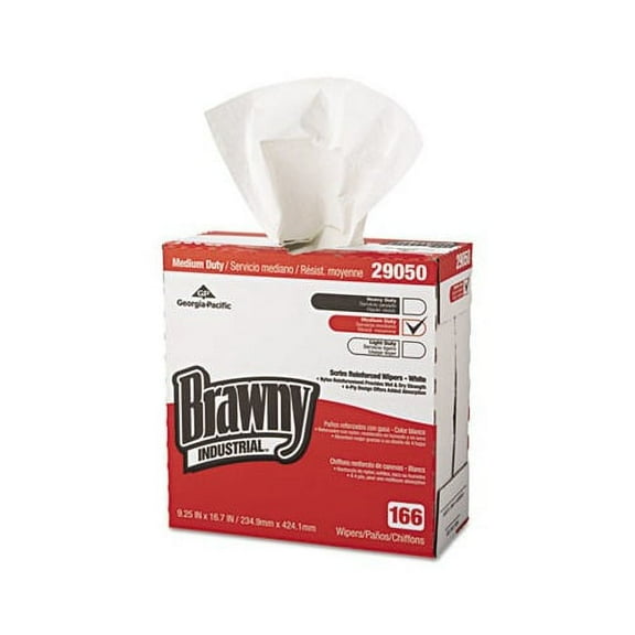 Georgia Pacific Professional Scrim Reinforced Wipers, 9 1/4 x 16 11/16, 166/Box, 5 Boxes/Carton -GPC2905003