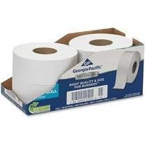 Georgia-Pacific Professional Series Jumbo Jr. Toilet Paper by GP Pro 2 Ply - 3.50" x 1000 ft - 9" Roll Diameter - White - Perforated, Septic Free, Sewer Safe - 4 / Carton