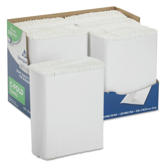 Georgia Pacific Professional Series Premium Paper Towels, C-Fold, 10 x 13, 200/Bx, 6 Bx/Carton -GPC2112014