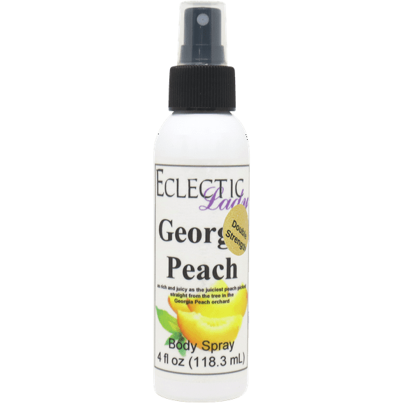 Georgia Peach Body Spray, Eclectic Lady, Hydrating Mist, Unisex (Double Strength), 16 oz
