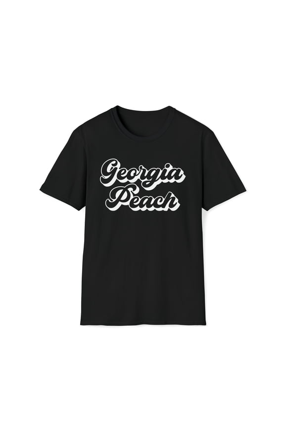Georgia Peach, Gildan Unisex Softstyle T-Shirt, State Graphic Tee, S-3XL
