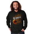thumbnail image 1 of Georgia Peach State Pride Distressed Hoodie Sweatshirt Women Men Brisco Brands S, 1 of 6