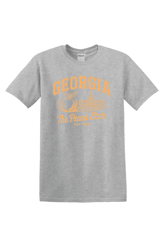 Georgia Peach State Retro Graphic T-Shirt